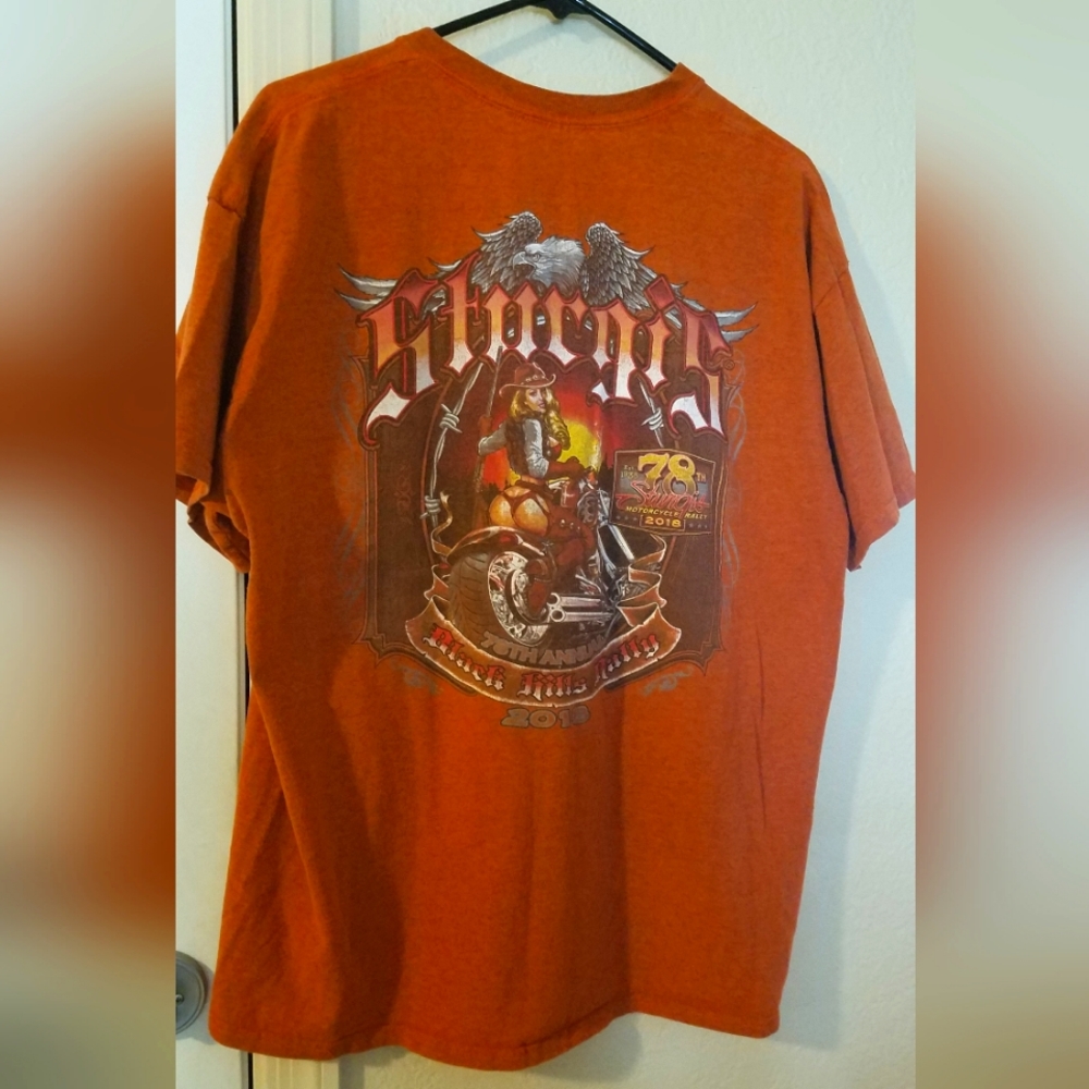 Gildan 2018 Sturgis Motorcycle Race T-Shirt Size XL - Picture 3 of 4